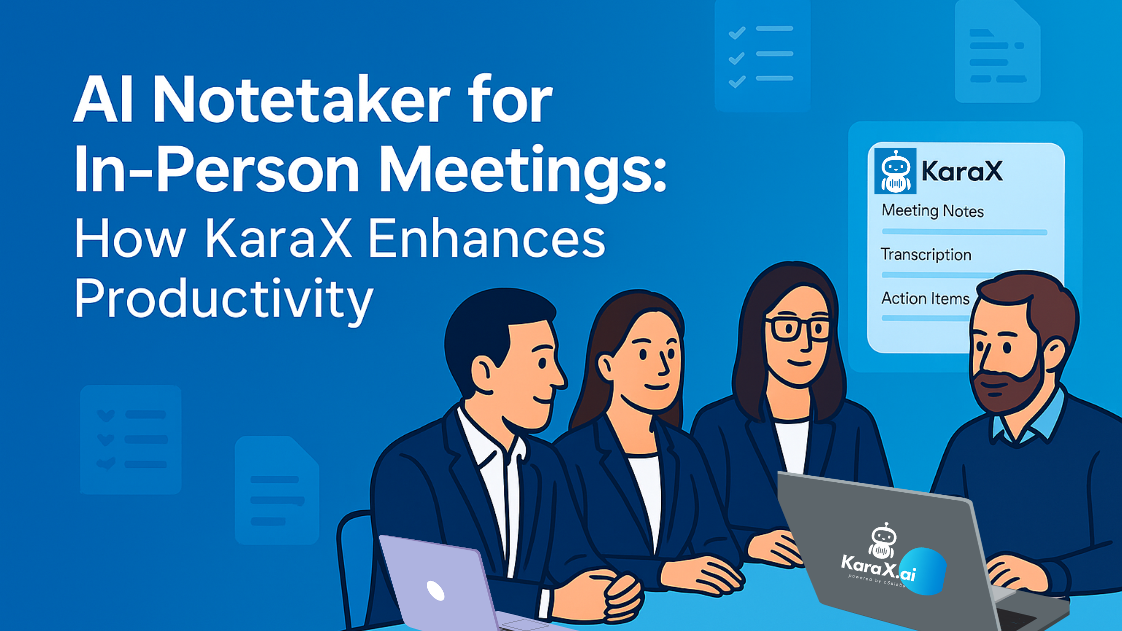 AI Notetaker for In-Person Meetings: How Karax Enhances Productivity